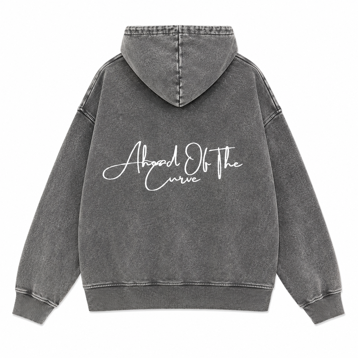 Ahead Of The Curve- Washed Grey Hoodie